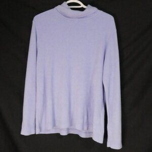 UNIQLO | xl - extra large | Lightweight Light Blue Fleece Turtleneck Shirt